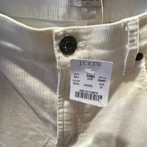 NWT J. Crew Thin Wale Corduroy Pants